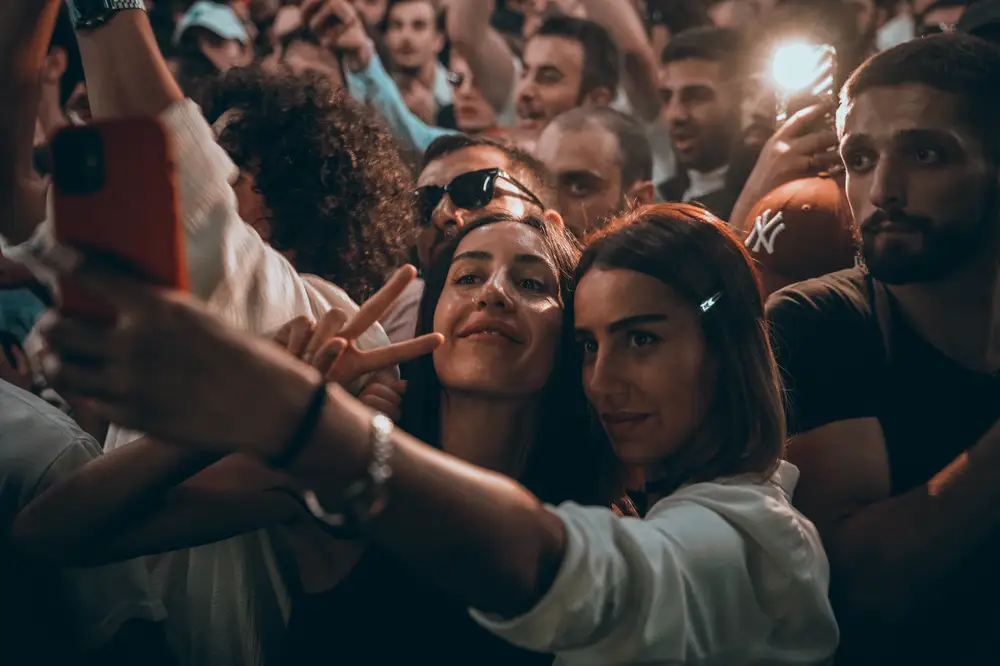 Birthday party celebration at a Tbilisi club
